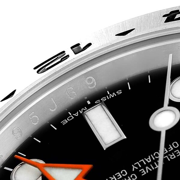 Rolex Explorer II 42 Black Dial Orange Hand Steel Mens Watch 216570 Box Card - Image 6
