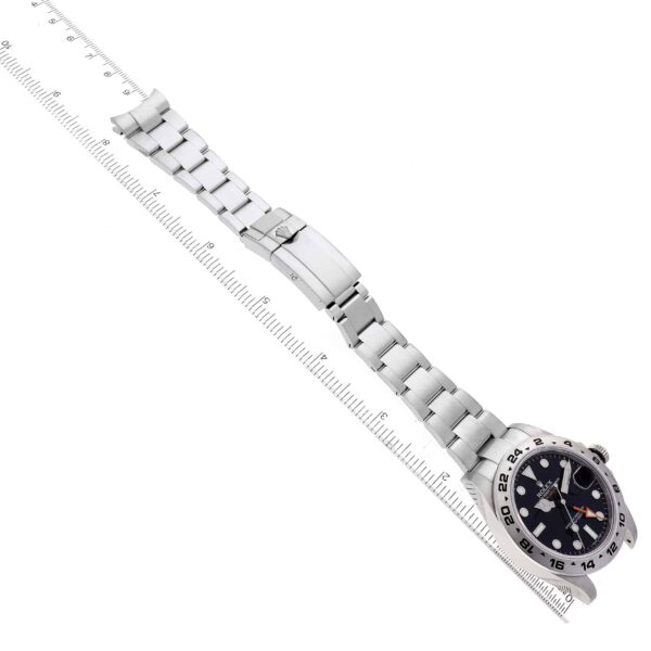 Rolex Explorer II 42 Black Dial Orange Hand Steel Mens Watch 216570 Box Card - Image 11