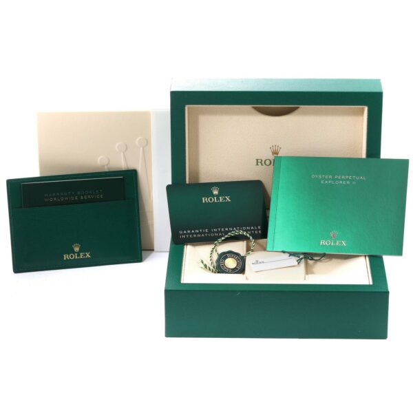 Rolex Explorer II 42mm Black Dial Steel Mens Watch 226570 Box Card - Image 4