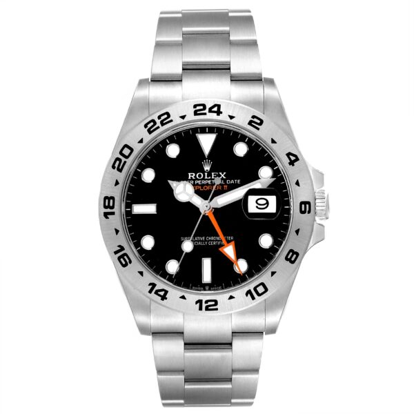 Rolex Explorer II 42mm Black Dial Steel Mens Watch 226570 Box Card - Image 2