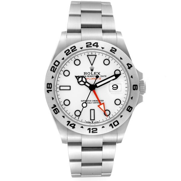 Rolex Explorer II 42mm Polar White Dial Steel Mens Watch 226570 Box Card - Image 2