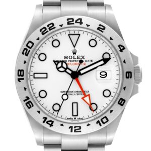 Rolex Explorer II 42mm Polar White Dial Steel Mens Watch 226570 Box Card