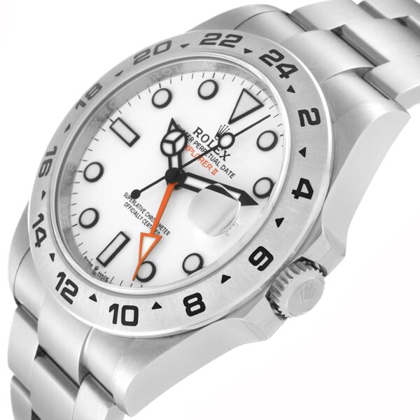 Rolex Explorer II 42mm Polar White Dial Steel Mens Watch 226570 Box Card - Image 6