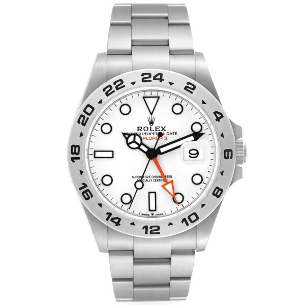 Rolex Explorer II 42mm Polar White Dial Steel Mens Watch 226570 Box Card - Image 2