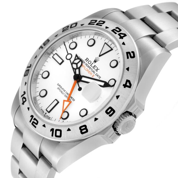 Rolex Explorer II 42mm Polar White Dial Steel Mens Watch 226570 Box Card - Image 8