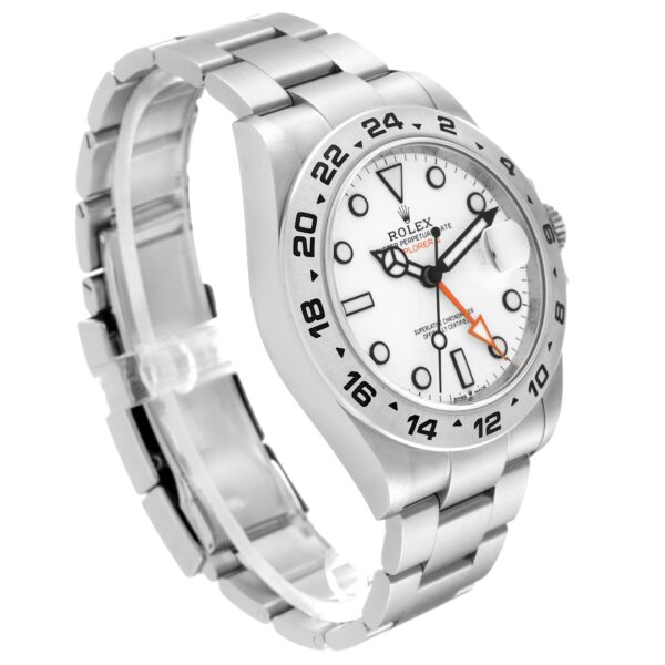 Rolex Explorer II 42mm Polar White Dial Steel Mens Watch 226570 Box Card - Image 3