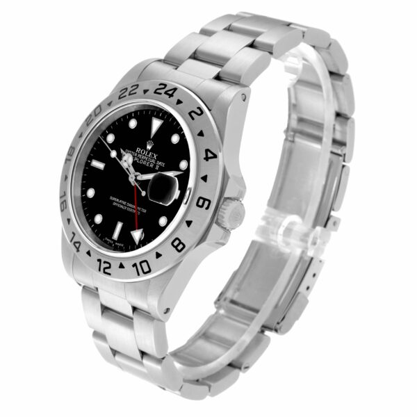 Rolex Explorer II Black Dial Steel Mens Watch 16570 - Image 4