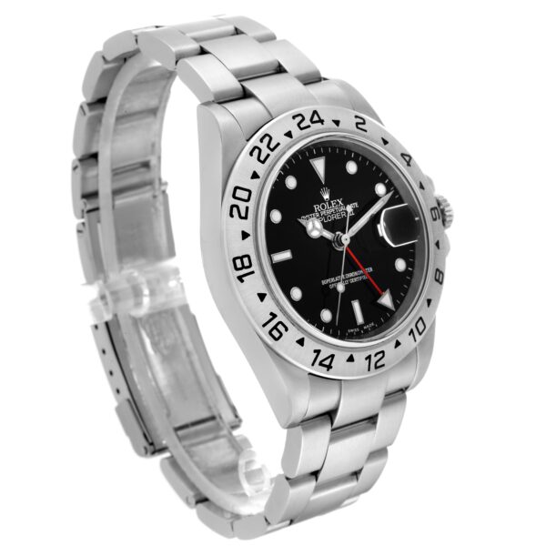 Rolex Explorer II Black Dial Steel Mens Watch 16570 Box Papers - Image 3