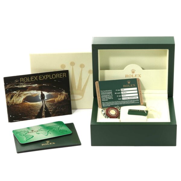 Rolex Explorer II Parachrom Hairspring Steel Mens Watch 16570 Box Card - Image 12