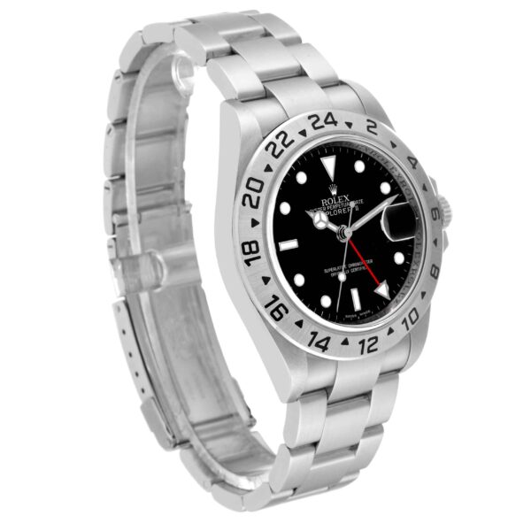 Rolex Explorer II Parachrom Hairspring Steel Mens Watch 16570 Box Card - Image 3