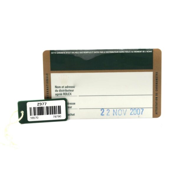 Rolex Explorer II Parachrom Hairspring Steel Mens Watch 16570 Box Card - Image 11