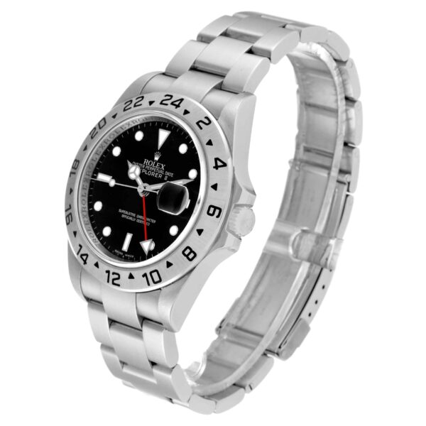Rolex Explorer II Parachrom Hairspring Steel Mens Watch 16570 Box Card - Image 4