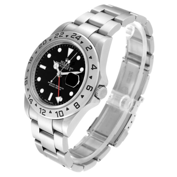 Rolex Explorer II Parachrom Hairspring Steel Mens Watch 16570 Box Card - Image 4
