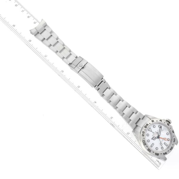 Rolex Explorer II White Dial Orange Hand Steel Mens Watch 216570 - Image 11