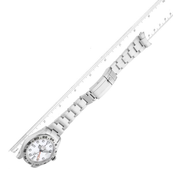 Rolex Explorer II White Dial Orange Hand Steel Mens Watch 216570 Box Card - Image 10