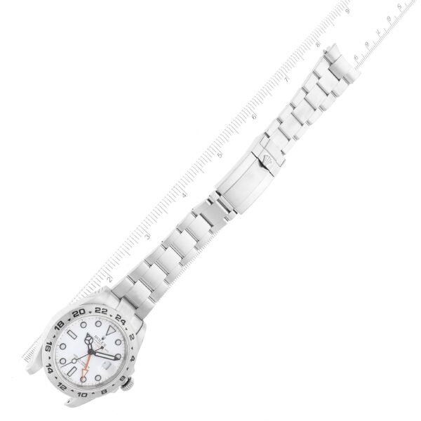 Rolex Explorer II White Dial Orange Hand Steel Mens Watch 216570 Box Card - Image 10