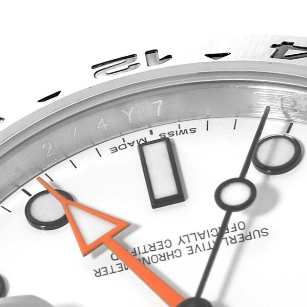 Rolex Explorer II White Dial Orange Hand Steel Mens Watch 216570 Box Card - Image 6