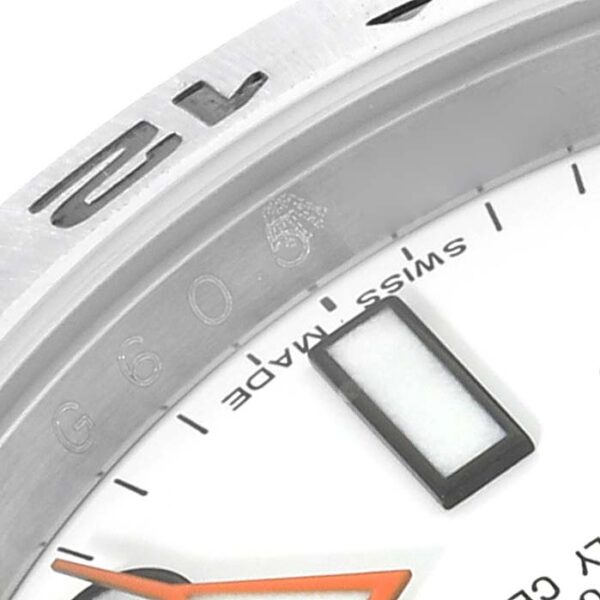 Rolex Explorer II White Dial Orange Hand Steel Mens Watch 216570 Box Card - Image 6