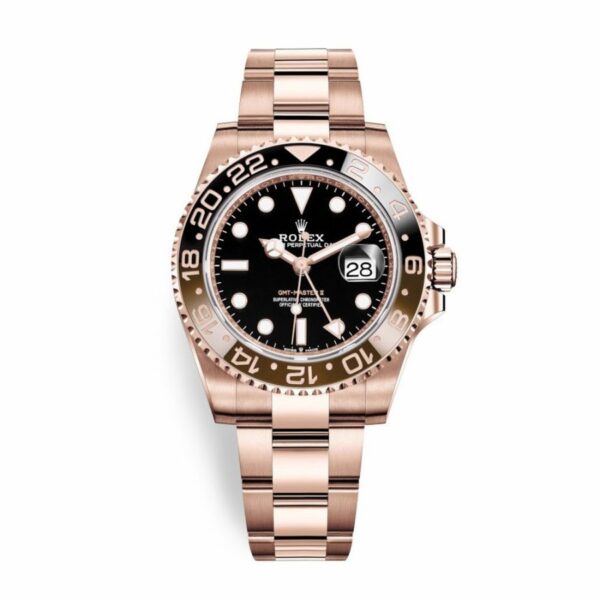 Rolex GMT-Master II 18K Everose Rose Gold "The Rootbeer"(Ref# 126715CHNR) - Image 7