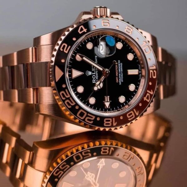 Rolex GMT-Master II 18K Everose Rose Gold "The Rootbeer"(Ref# 126715CHNR) - Image 3