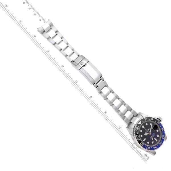Rolex GMT Master II Black Blue Batman Bezel Steel Mens Watch 116710 Box Card - Image 13