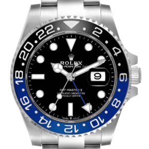 Rolex GMT Master II Black Blue Batman Bezel Steel Mens Watch 126710 Box Card