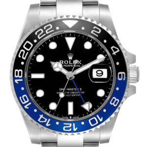 Rolex GMT Master II Black Blue Batman Bezel Steel Mens Watch 126710 Box Card