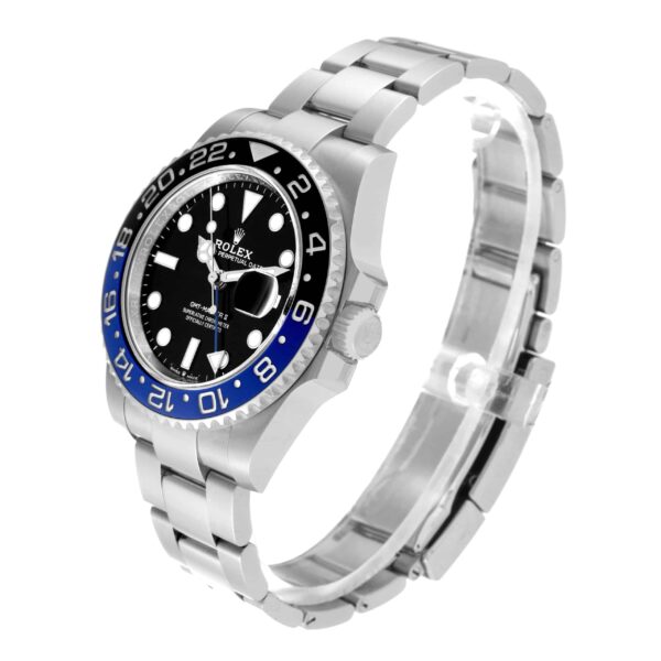 Rolex GMT Master II Black Blue Batman Bezel Steel Mens Watch 126710 Box Card - Image 4