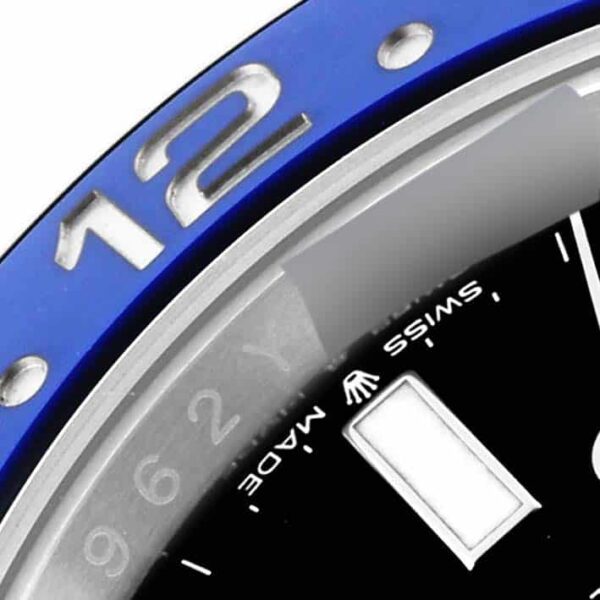 Rolex GMT Master II Black Blue Batman Bezel Steel Mens Watch 126710 Box Card - Image 6