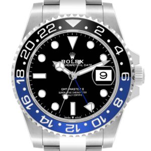 Rolex GMT Master II Black Blue Batman Bezel Steel Mens Watch 126710 Box Card