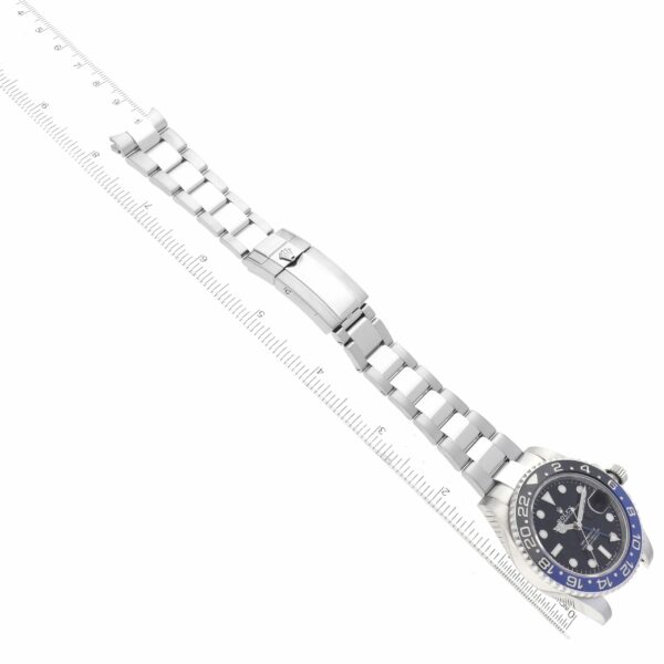 Rolex GMT Master II Black Blue Batman Bezel Steel Mens Watch 126710 Box Card - Image 13