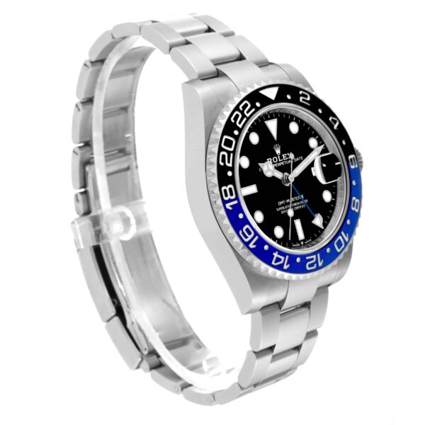 Rolex GMT Master II Black Blue Batman Bezel Steel Mens Watch 126710 Box Card - Image 3