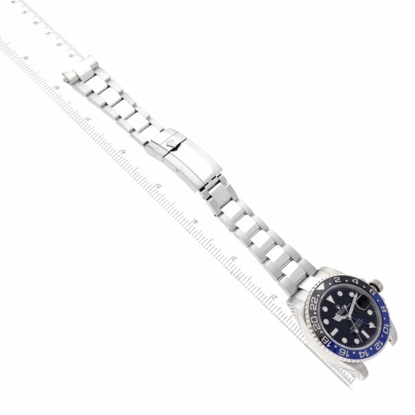 Rolex GMT Master II Black Blue Batman Bezel Steel Mens Watch 126710 Box Card - Image 11