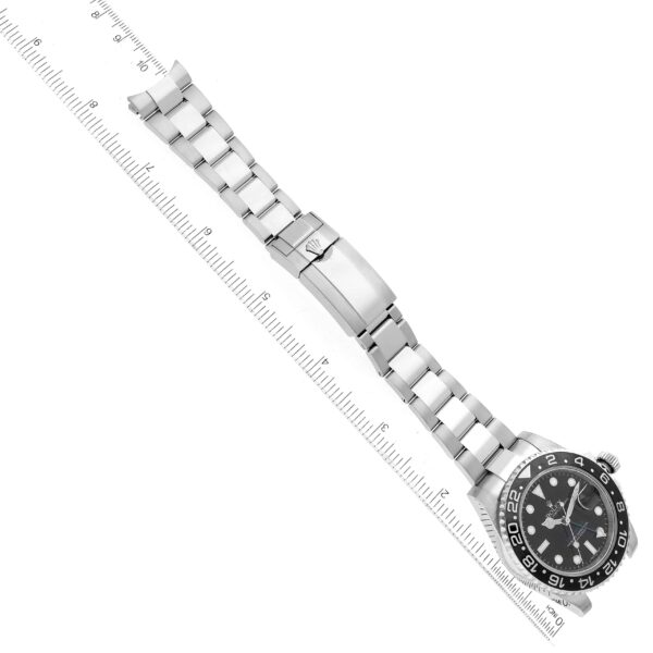 Rolex GMT Master II Black Dial Green Hand Steel Mens Watch 116710 - Image 11