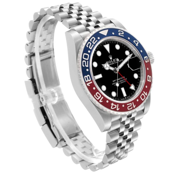 Rolex GMT Master II Blue Red Pepsi Bezel Steel Mens Watch 126710 - Image 3