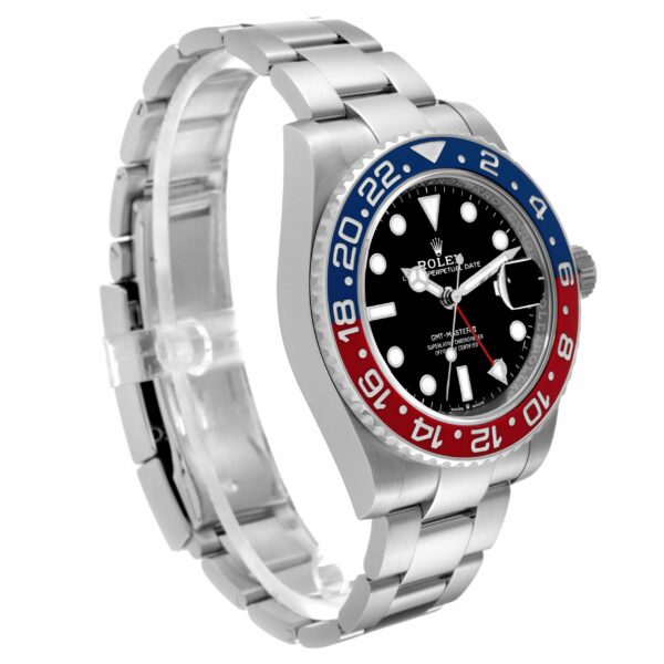 Rolex GMT Master II Blue Red Pepsi Bezel Steel Mens Watch 126710 - Image 3