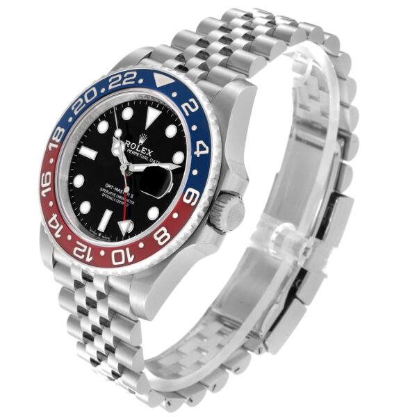 Rolex GMT Master II Blue Red Pepsi Bezel Steel Mens Watch 126710 - Image 4