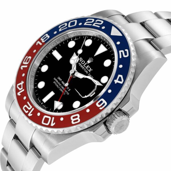Rolex GMT Master II Blue Red Pepsi Bezel Steel Mens Watch 126710 - Image 5