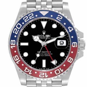 Rolex GMT Master II Blue Red Pepsi Bezel Steel Mens Watch 126710