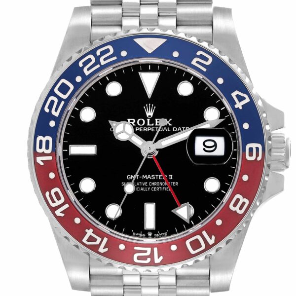 Rolex GMT Master II Blue Red Pepsi Bezel Steel Mens Watch 126710