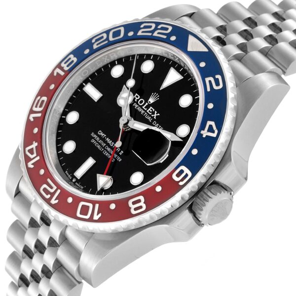 Rolex GMT Master II Blue Red Pepsi Bezel Steel Mens Watch 126710 - Image 5