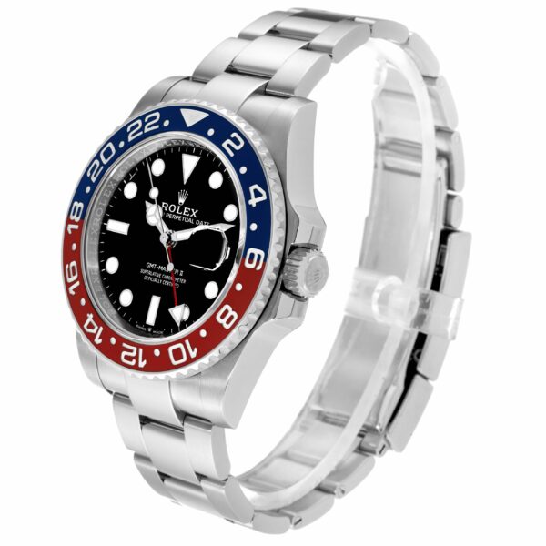 Rolex GMT Master II Blue Red Pepsi Bezel Steel Mens Watch 126710 - Image 4