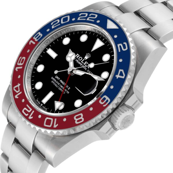 Rolex GMT Master II Blue Red Pepsi Bezel Steel Mens Watch 126710 Unworn - Image 5