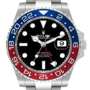 Rolex GMT Master II Blue Red Pepsi Bezel Steel Mens Watch 126710 Unworn