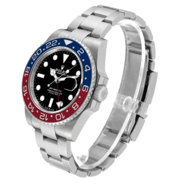 Rolex GMT Master II Blue Red Pepsi Bezel Steel Mens Watch 126710 Unworn - Image 4