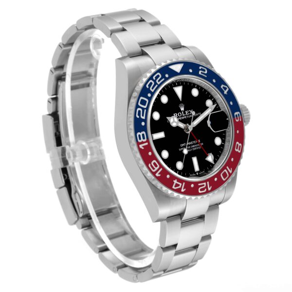 Rolex GMT Master II Blue Red Pepsi Bezel Steel Mens Watch 126710 Unworn - Image 3