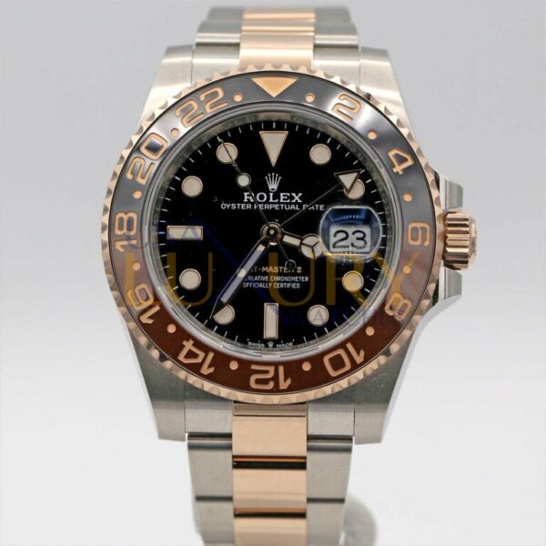 Rolex GMT-Master II Root Beer Ceramic 18k Rose Gold 126711CHNR - Image 3
