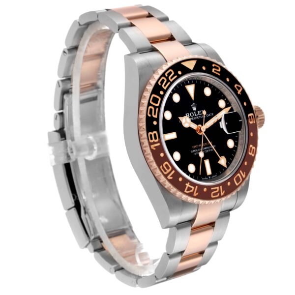 Rolex GMT Master II Root Beer Steel Rose Gold Mens Watch 126711 Box Card - Image 6