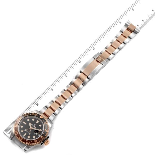 Rolex GMT Master II Root Beer Steel Rose Gold Mens Watch 126711 Box Card - Image 11