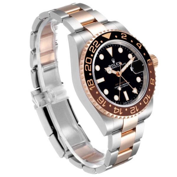Rolex GMT Master II Root Beer Steel Rose Gold Mens Watch 126711 Box Card - Image 3
